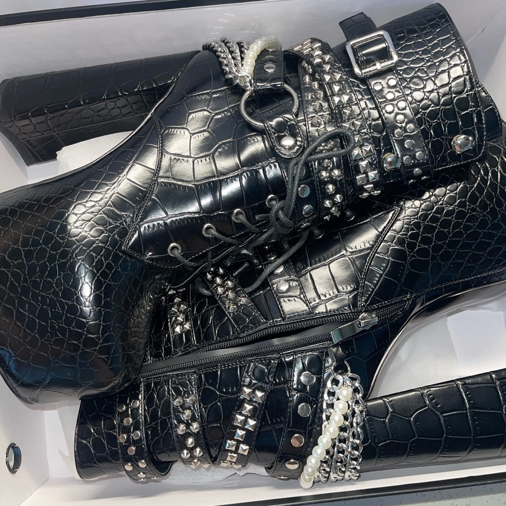 Azalea Wang Combat High Heels
